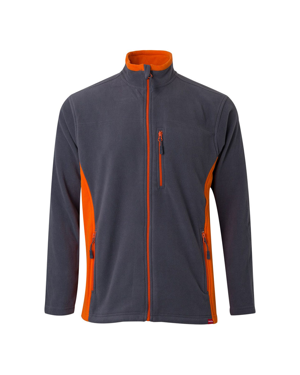 201504 Grey Orange 1 Προϊόν Ζακέτα Φλις Δίχρωμη 201504 - Velilla Ζακέτα φλις δίχρωμη 201504 - Velilla - Image 5