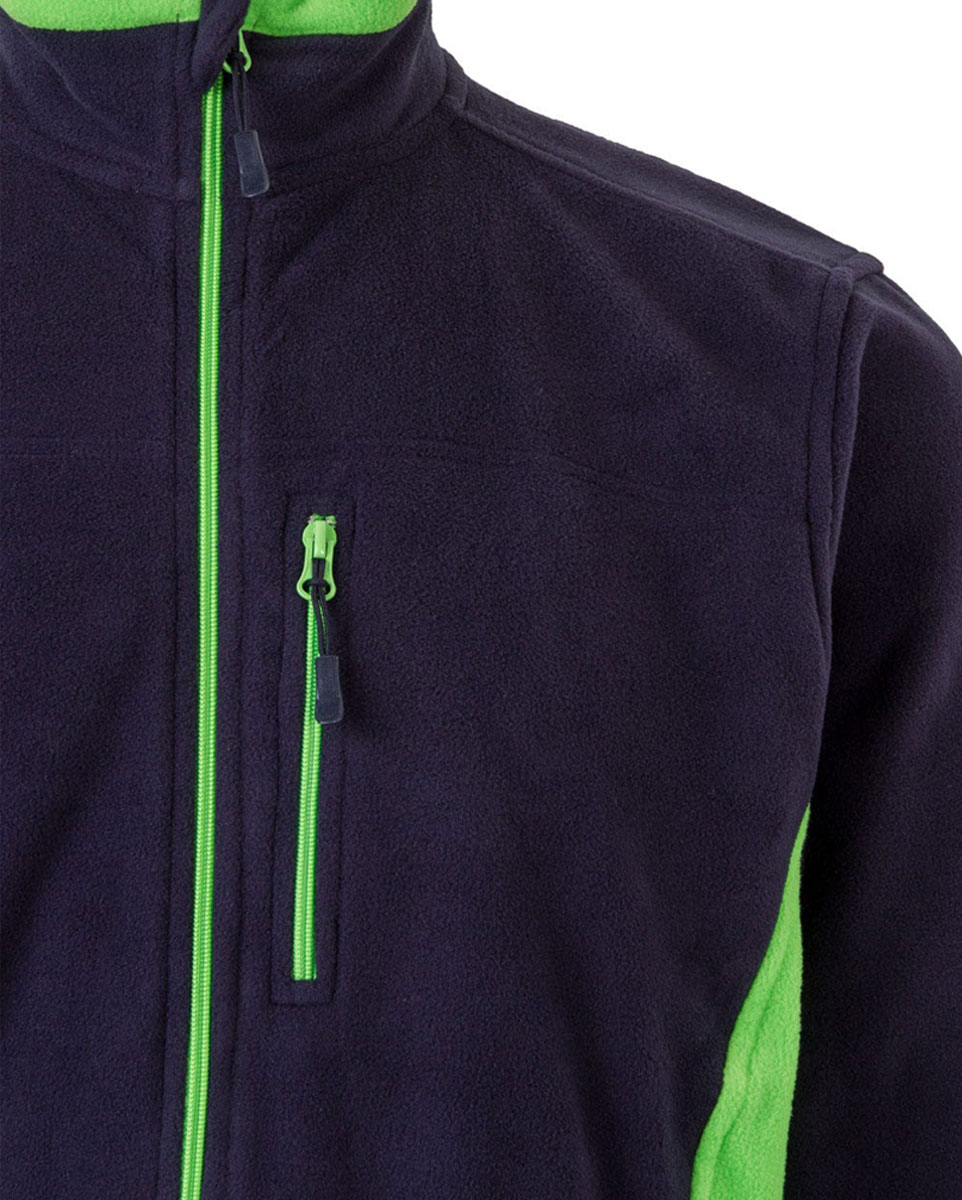 201504 Navy Lime 4 Προϊόν Ζακέτα Φλις Δίχρωμη 201504 - Velilla Ζακέτα φλις δίχρωμη 201504 - Velilla - Image 4