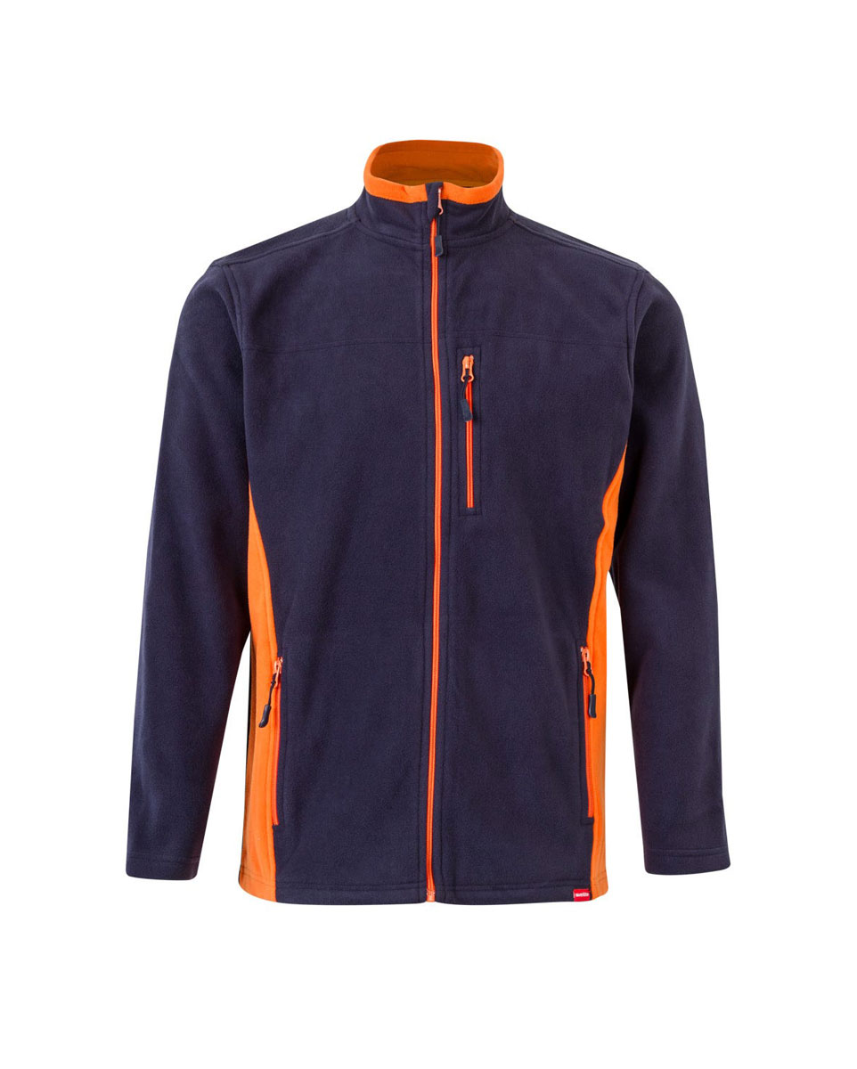 201504 Navy Orange 1 Προϊόν Ζακέτα Φλις Δίχρωμη 201504 - Velilla Ζακέτα φλις δίχρωμη 201504 - Velilla - Image 8