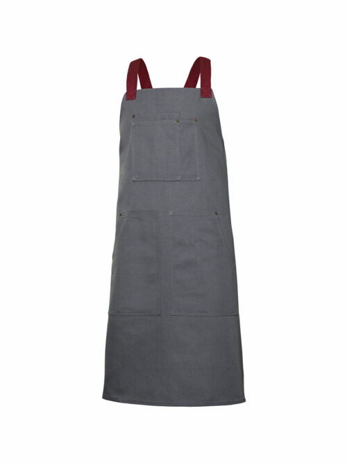 Ποδιά χιαστή καμβάς 404211B της Velilla γκρί