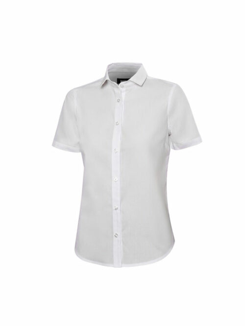 Γυναικείο κοντομάνικο πουκάμισο 405010 της Velilla λευκό
