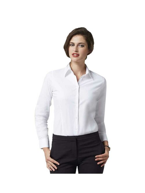 γυναικείο μακρυμάνικο πουκάμισο Stretch Eden από τη Sol's λευκό