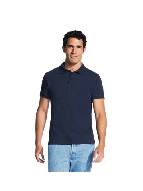 Ανδρική μπλούζα polo Perfect από τη Sol's μαύρη