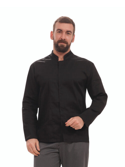 Σακάκι σεφ Pastor της Uniform με κομψό σχεδιασμό μαύρο