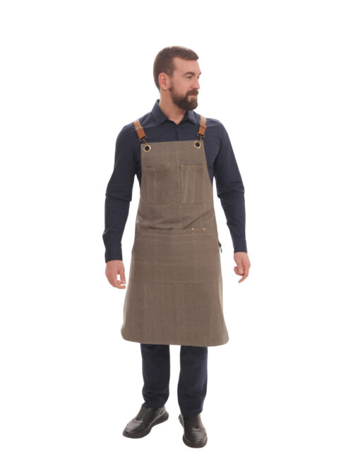 Ποδιά λαιμού Moca της Uniform καφέ